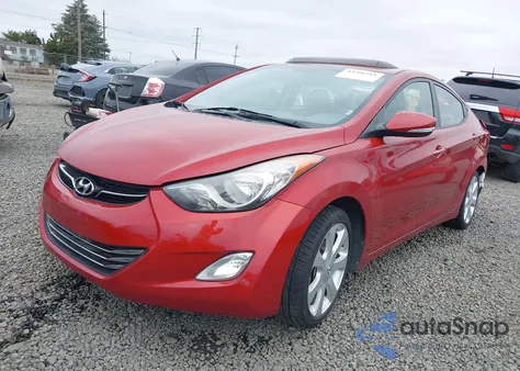 2013 Hyundai Elantra Limited из США, поврежденный, VIN KMHDH4AE3DU770540
